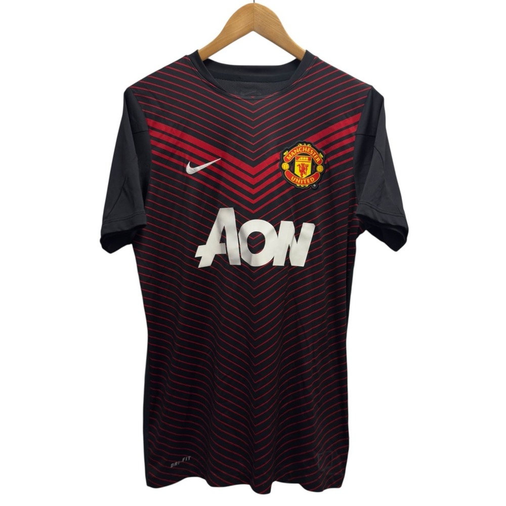 Nike Manchester United 2013 2014 Mens M Dri-Fit Pre-Match Training Soccer Jersey